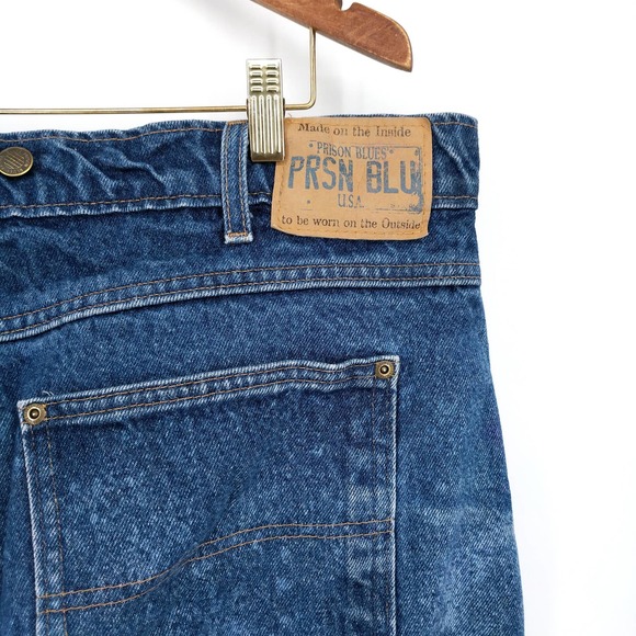 Prison Blues Double Front Custom Painted Jean - Picture 7 of 11